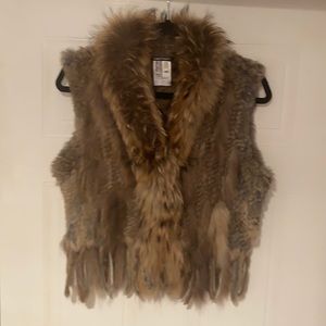 Real Rabbit Fur Vest